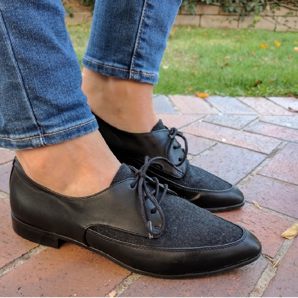 Franco Sarto Kimba Pointed Toe Oxfords Sz 8.5